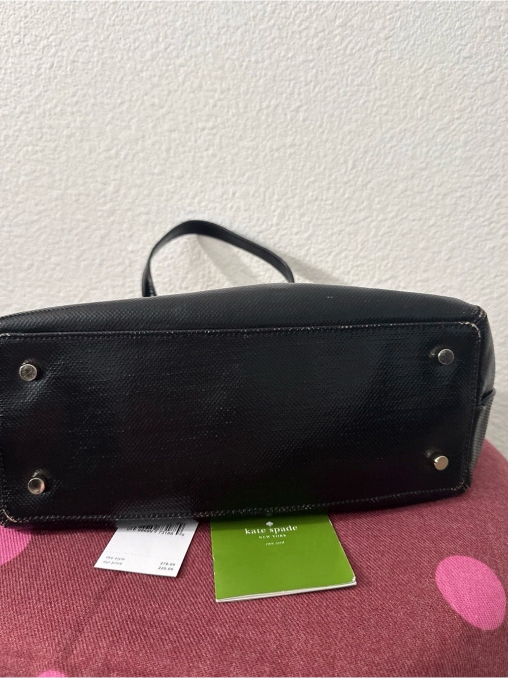 Kate Spade Cream & Black Satchel Crossbody Bag - Picture 9 of 11